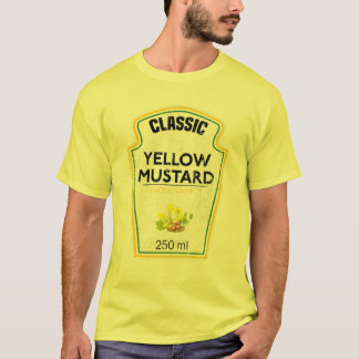 Gelbe Mustard Kostüme Matching Paare Gruppe T-Shirt