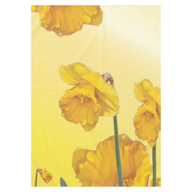 Gelbe Narzisse Daffodil Tischdecke (Vorderseite)