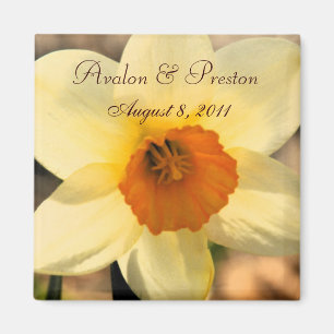 Gelbe Narzissen-BlumenSave the Date Magnet