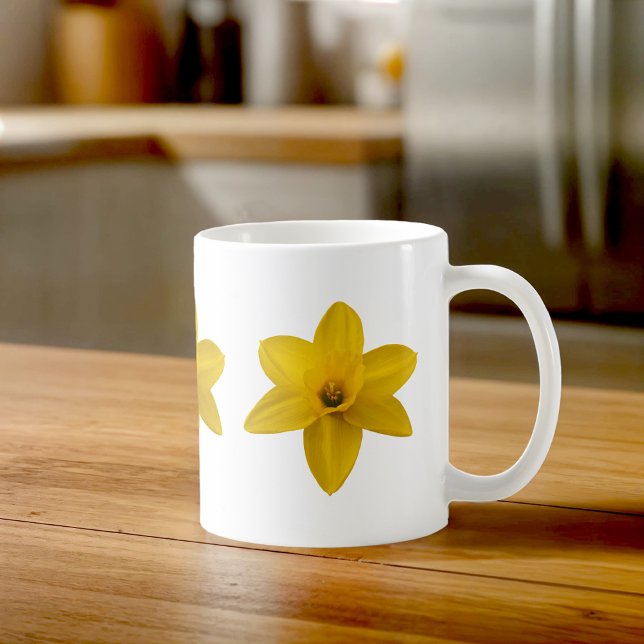Gelbe Narzissen-Tasse Kaffeetasse (Mug with yellow daffodils)