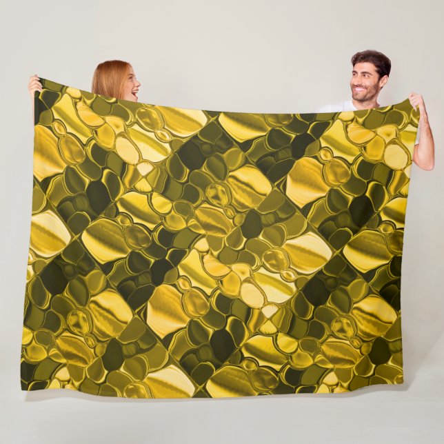 Gelbe oder goldene Farbstücke sehen aus wie golden Fleecedecke (Beispiel)