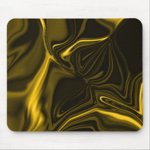 Gelbe oder goldene Kurven auf einem braunen Bild Mousepad