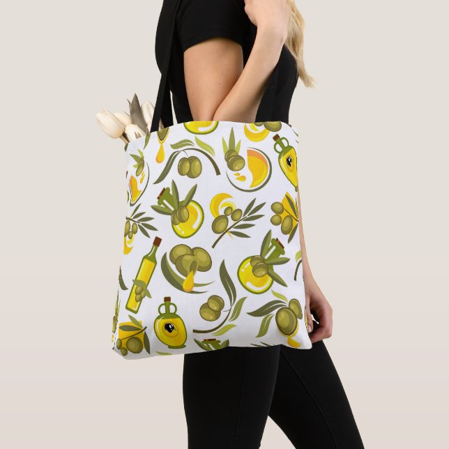Gelbe Olivenöl  Tasche (Von Nahem)