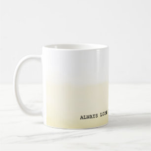 Gelbe Ombre Sonnenseite Kaffeetasse