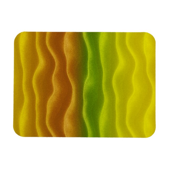 Gelbe Orange- und Grünsand-Dünen Magnet (Horizontal)