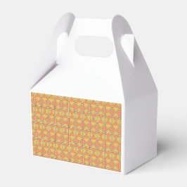 Gelbe, orangefarbene und braune Packpapiere Geschenkschachtel