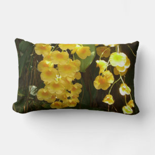 Gelbe Orchideen - tropische Blume Lendenkissen