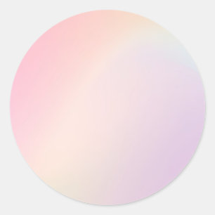 Gelbe Pastel Custom Trendy Classic Round Sticker