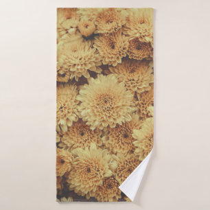 GELBE PETALIERTE BLUME BADEHANDTUCH