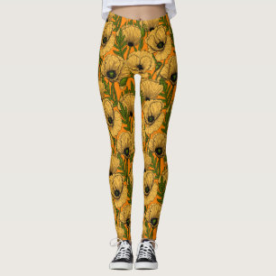 Gelbe Pfeffer Leggings