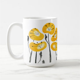 Gelbe Pfoten Aquarellfarbene Blume MorgenTee und T Kaffeetasse