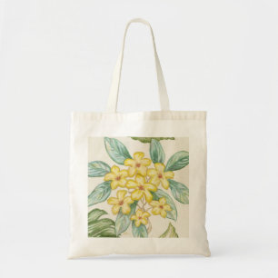 Gelbe Plumeria-Tasche Tragetasche