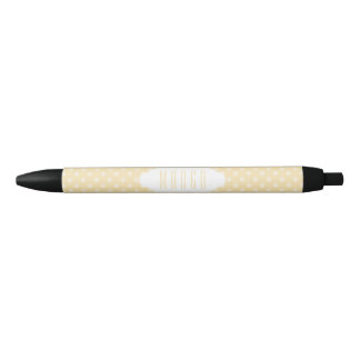 Gelbe Polka-Dosen-Stift Kugelschreiber