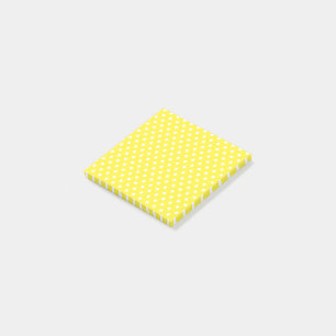 Gelbe Polka Dots Postit Notizen