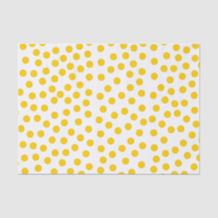 Gelbe Polka Dots Seidenpapier