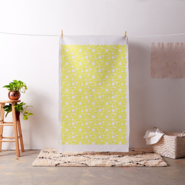 Gelbe Polka Dots Stoff (Beispiel)