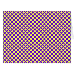 Gelbe Polka Punkte mit Lila Hintergrund STaylor