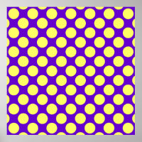 Gelbe Polka Punkte mit Lila Hintergrund STaylor