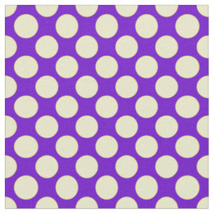 Gelbe Polka Punkte mit Lila Hintergrund STaylor Stoff