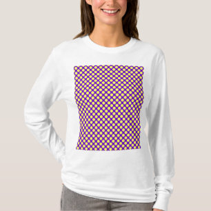 Gelbe Polka Punkte mit Lila Hintergrund STaylor T-Shirt