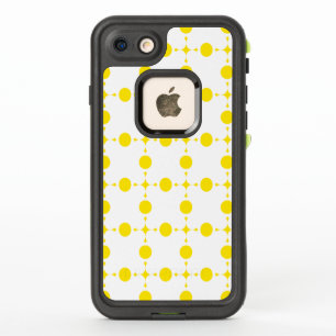 Gelbe Polka-Punkte, Polka-Dottern-Muster, Punkte, 