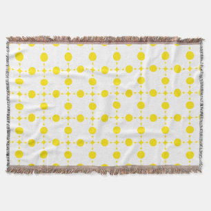 Gelbe Polka-Punkte, Polka-Dottern-Muster, Punkte,  Decke