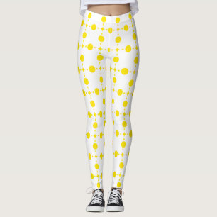 Gelbe Polka-Punkte, Polka-Dottern-Muster, Punkte,  Leggings