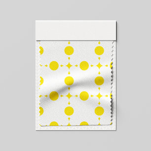 Gelbe Polka-Punkte, Polka-Dottern-Muster, Punkte,  Stoff