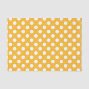 Gelbe Polka-Punkte Seidenpapier