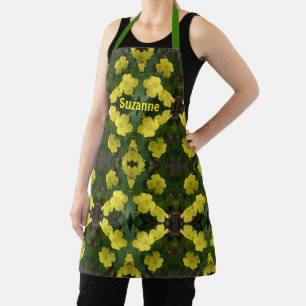Gelbe Primrose Blume Abstrakt Personalisiert Schürze