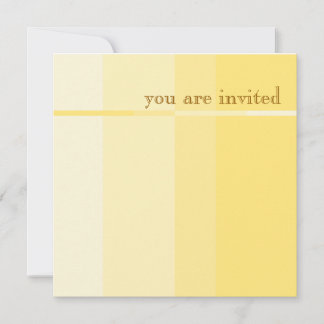 Gelbe Progression Moderne Party Einladung