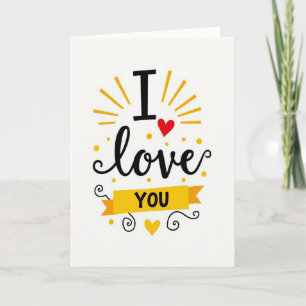Gelbe Punkte Ich Liebe Dich Karte