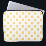 Gelbe Punkte Laptopschutzhülle<br><div class="desc">Gelbe Punkte mit weißem Hintergrund</div>