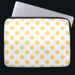 Gelbe Punkte Laptopschutzhülle<br><div class="desc">Gelbe Punkte mit weißem Hintergrund</div>