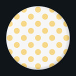 Gelbe Punkte Magnet<br><div class="desc">Gelbe Punkte mit weißem Hintergrund</div>