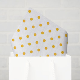 Gelbe Punkte Weißes Geschenk Wrap Mix Match Seidenpapier