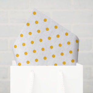 Gelbe Punkte Weißes Geschenk Wrap Mix Match Seidenpapier