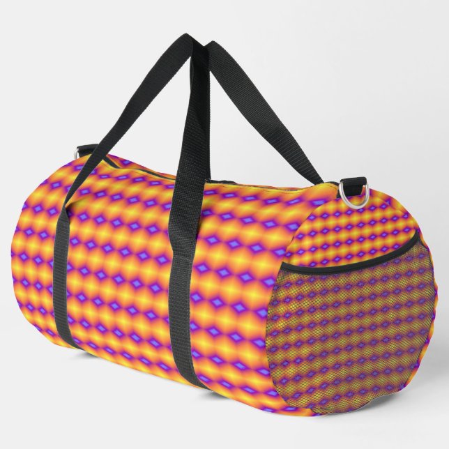 Gelbe Rautenblase Duffle Bag (Rechte Ecke)