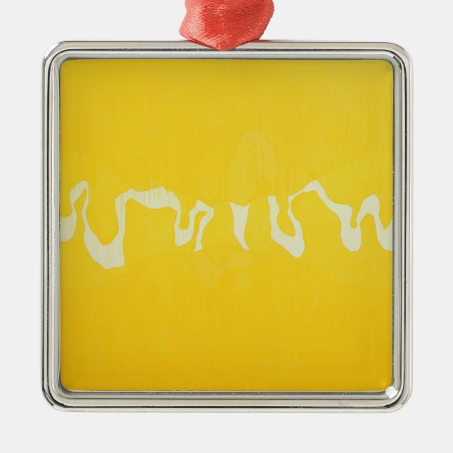 Gelbe Reise Ornament Aus Metall (Vorne)