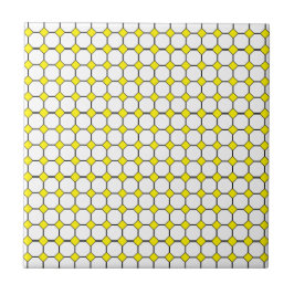 Gelbe Rhombus-Keramik, klein (4,25" x 4,25") Fliese