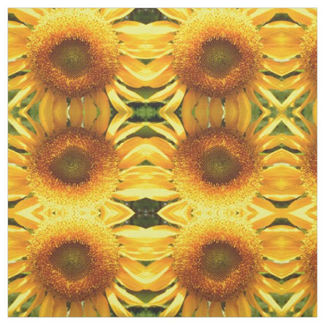 Gelbe Riesenmuschelblume Stoff (Muster)