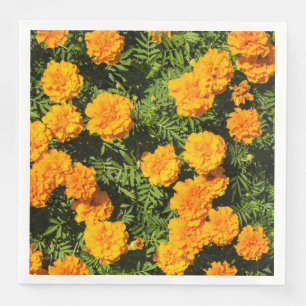 Gelbe Ringelblumen-Blumen Serviette