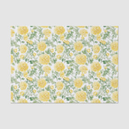 Gelbe Ringelblumen Hochzeitsdusche Seidenpapier