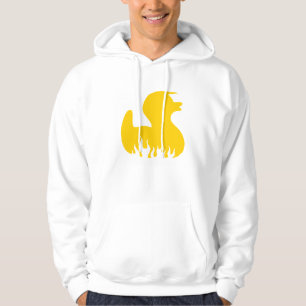 Gelbe Rockabilly Ente Hoodie