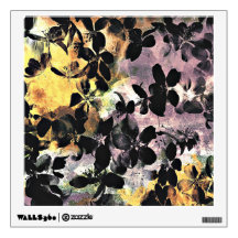 Gelbe rosa Blume Muster Blumengrafik
