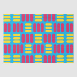 Gelbe rosa Streifen Seidenpapier