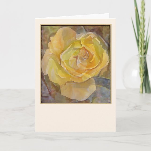 Gelbe Rose (Vorderseite)