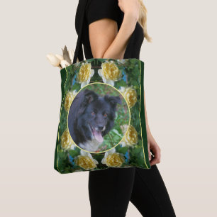 Gelbe Rose Blume Rahmen erstellen Sie Ihr eigenes  Tasche