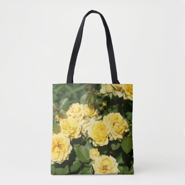 Gelbe Rose Blume Tasche (Vorderseite)