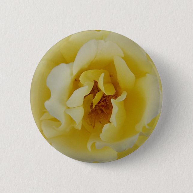 Gelbe Rose Button (Vorderseite)